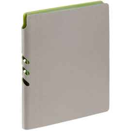 Ежедневник Flexpen, недатированный, серебристо-зеленый, Цвет: зеленый, серебристый, Размер: 15,7х20,8х1,5 см