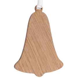 Деревянная подвеска Carving Oak, в форме колокольчика, Размер: 6,6х8,6х0,4 с