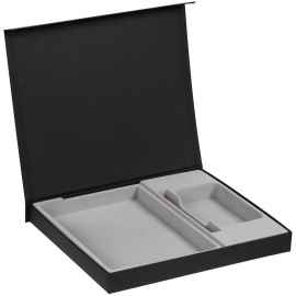 Коробка Daily под ежедневник, аккумулятор и ручку, черная, Цвет: черный, Размер: 28х23