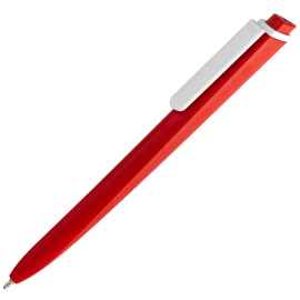 Ручка шариковая Pigra P02 Mat, красная с белым, Цвет: красный, Размер: 14