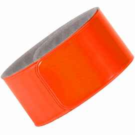 Светоотражающий браслет Lumi, оранжевый неон, Цвет: оранжевый, Размер: 30х3 см