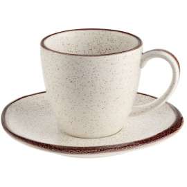 Чайная пара Grainy, Объем: 200, Размер: чашка: диаметр 8 см
