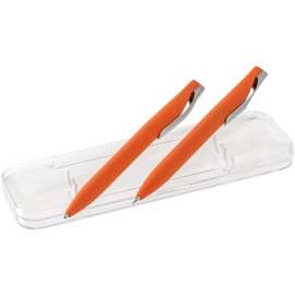 Набор Pin Soft Touch: ручка и карандаш, оранжевый, Цвет: оранжевый, Размер: ручка и карандаш: 14