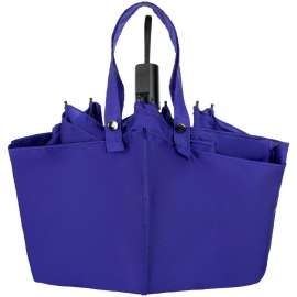 Зонт-сумка складной Stash, синий, Цвет: синий, Размер: длина 57 см