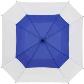 Квадратный зонт-трость Octagon, синий с белым, Цвет: синий, Размер: длина 85 см