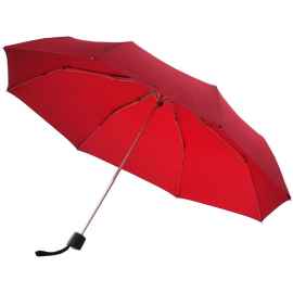 Зонт складной Fiber Alu Light, красный, Цвет: красный, Размер: длина 53 см