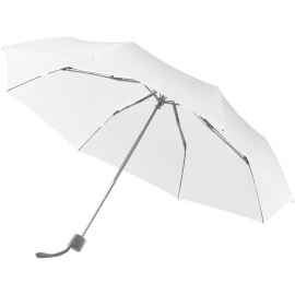 Зонт складной Fiber Alu Light, белый, Цвет: белый, Размер: длина 53 см