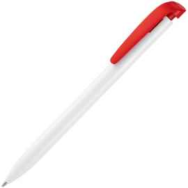 Ручка шариковая Favorite, белая с красным, Цвет: красный, Размер: 13