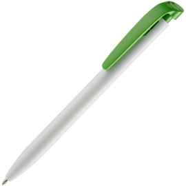 Ручка шариковая Favorite, белая с зеленым, Цвет: зеленый, Размер: 13