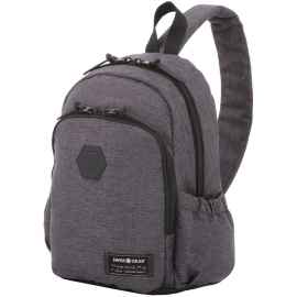 Рюкзак на одно плечо Swissgear Grey Heather, серый, Цвет: серый, Размер: 25х14х35 см
