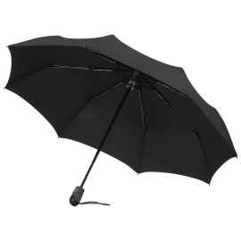 Зонт складной E.200, черный, Цвет: черный, Размер: длина 57 см
