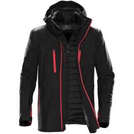 Куртка-трансформер мужская Matrix черная с красным, размер S, Цвет: красный, Размер: S