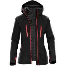 Куртка-трансформер женская Matrix черная с красным, размер S, Цвет: красный, Размер: S