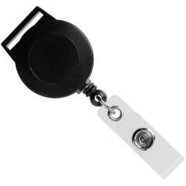 Ретрактор Attach с ушком для ленты, черный, Цвет: черный, Размер: 9