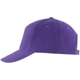 Бейсболка Long Beach, темно-фиолетовая, Цвет: фиолетовый, Размер: 56–58