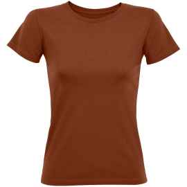 Футболка женская Regent Fit Women, коричневая (терракотовая), размер S, Цвет: коричневый, Размер: S
