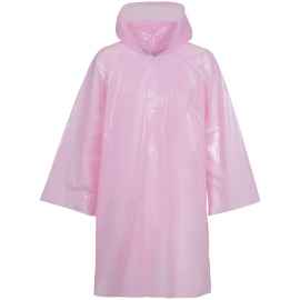 Дождевик-плащ CloudTime, розовый, Цвет: розовый, Размер: 105х85 см