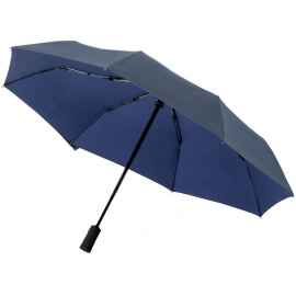 Складной зонт doubleDub, синий, Цвет: синий, Размер: длина 56 см