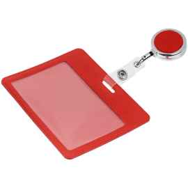 Чехол для карточки с ретрактором Devon, красный, Цвет: красный, Размер: чехол: 7