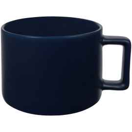 Чашка Jumbo, матовая, темно-синяя, Цвет: синий, Размер: диаметр 9