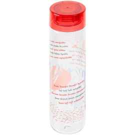 Бутылка для воды «Шпаргалка. Неправильные глаголы», прозрачная с красной крышкой, Цвет: красный, прозрачный, Объем: 700, Размер: диаметр 6,9 с