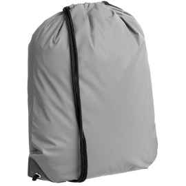 Рюкзак-мешок Manifest из светоотражающей ткани, серый, Цвет: серый, Размер: 34x41 см