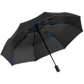 Зонт складной AOC Mini с цветными спицами, синий, Цвет: синий, Размер: длина 57 см