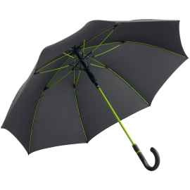 Зонт-трость с цветными спицами Color Style, зеленое яблоко, с серой ручкой, Цвет: зеленое яблоко, Размер: длина 89 см