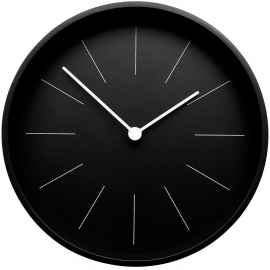 Часы настенные Berne, черные, Цвет: черный, Размер: диаметр 29 см