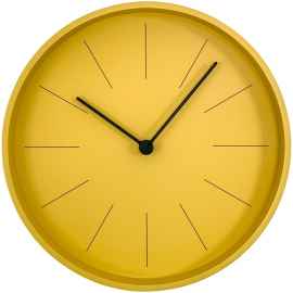 Часы настенные Ozzy, желтые, Цвет: желтый, Размер: диаметр 29 см