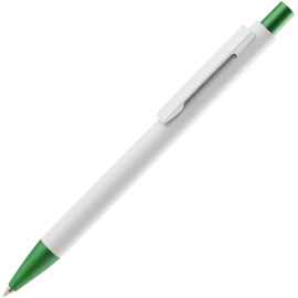 Ручка шариковая Chromatic White, белая с зеленым, Размер: 14
