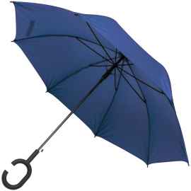 Зонт-трость Charme, синий, Цвет: синий, Размер: диаметр купола 101 см