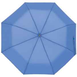 Зонт складной Manifest Color со светоотражающим куполом, синий, Цвет: синий, Размер: длина 55 см
