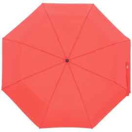 Зонт складной Manifest Color со светоотражающим куполом, красный, Цвет: красный, Размер: длина 55 см