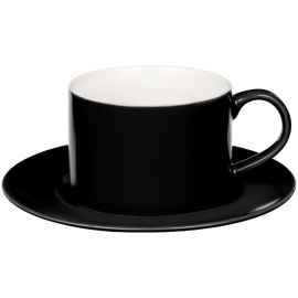 Чайная пара Clio, черная, Цвет: черный, Объем: 250, Размер: чашка: диаметр 8