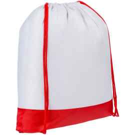 Рюкзак детский Classna, белый с красным, Цвет: красный, Размер: 32х35 см