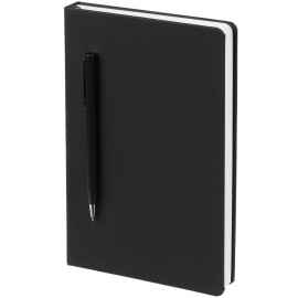 Ежедневник Magnet Shall с ручкой, черный, Цвет: черный, Размер: 13х20