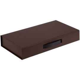 Коробка с ручкой Platt, коричневая, Цвет: коричневый, Размер: 35