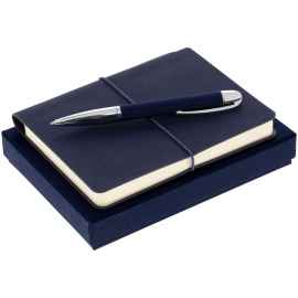 Набор Business Diary Mini, синий, Цвет: синий, Размер: 17х13х2