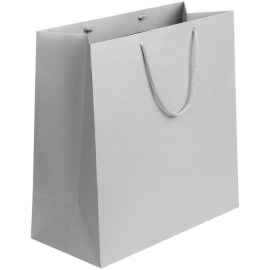 Пакет бумажный Porta, большой, серый, Цвет: серый, Размер: 35x35x16 см
