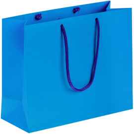 Пакет бумажный Porta, малый, голубой, Цвет: голубой, Размер: 20х25х10 см