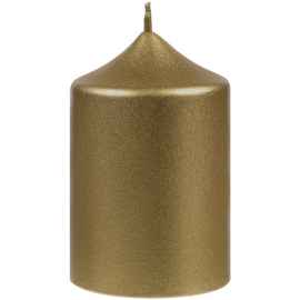 Свеча Lagom Care Metallic, золотистая, Цвет: золотистый, Размер: диаметр 5