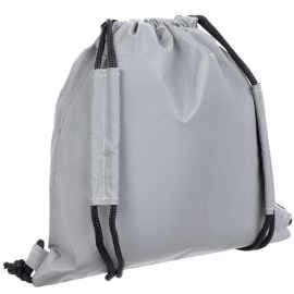 Детский рюкзак-мешок Manifest из светоотражающей ткани, серый, Цвет: серый, Размер: 30х30 см