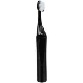 Зубная щетка с пастой Push & Brush, черная, Цвет: черный, Размер: 21х2
