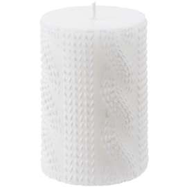 Свеча Homemate Cylinder, белая, Цвет: белый, Размер: высота 10 с