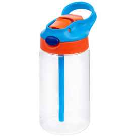 Детская бутылка Frisk, оранжево-синяя, Цвет: синий, Объем: 500, Размер: диаметр 7 см