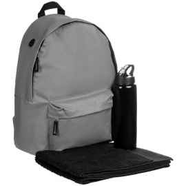 Набор Active, ver.2, черный с серым, Цвет: серый, Размер: рюкзак: 28х40x14 см