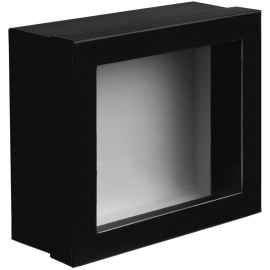 Коробка Teaser с окном, черная, Цвет: черный, Размер: 25