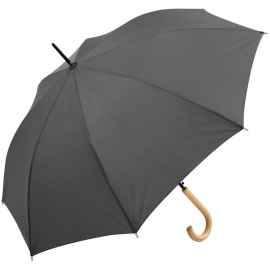 Зонт-трость OkoBrella, серый, Цвет: серый, Размер: длина 85 см