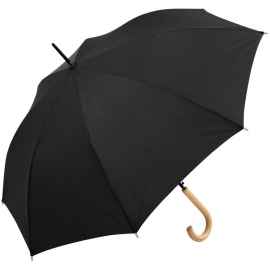 Зонт-трость OkoBrella, черный, Цвет: черный, Размер: длина 85 см
